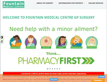 Tablet Screenshot of fountainmedical.co.uk